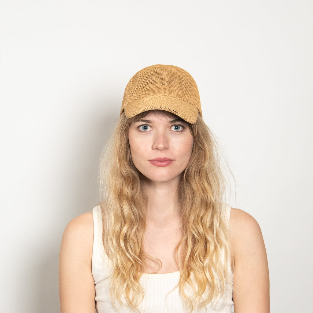 Paula Mesh Cap in Camel