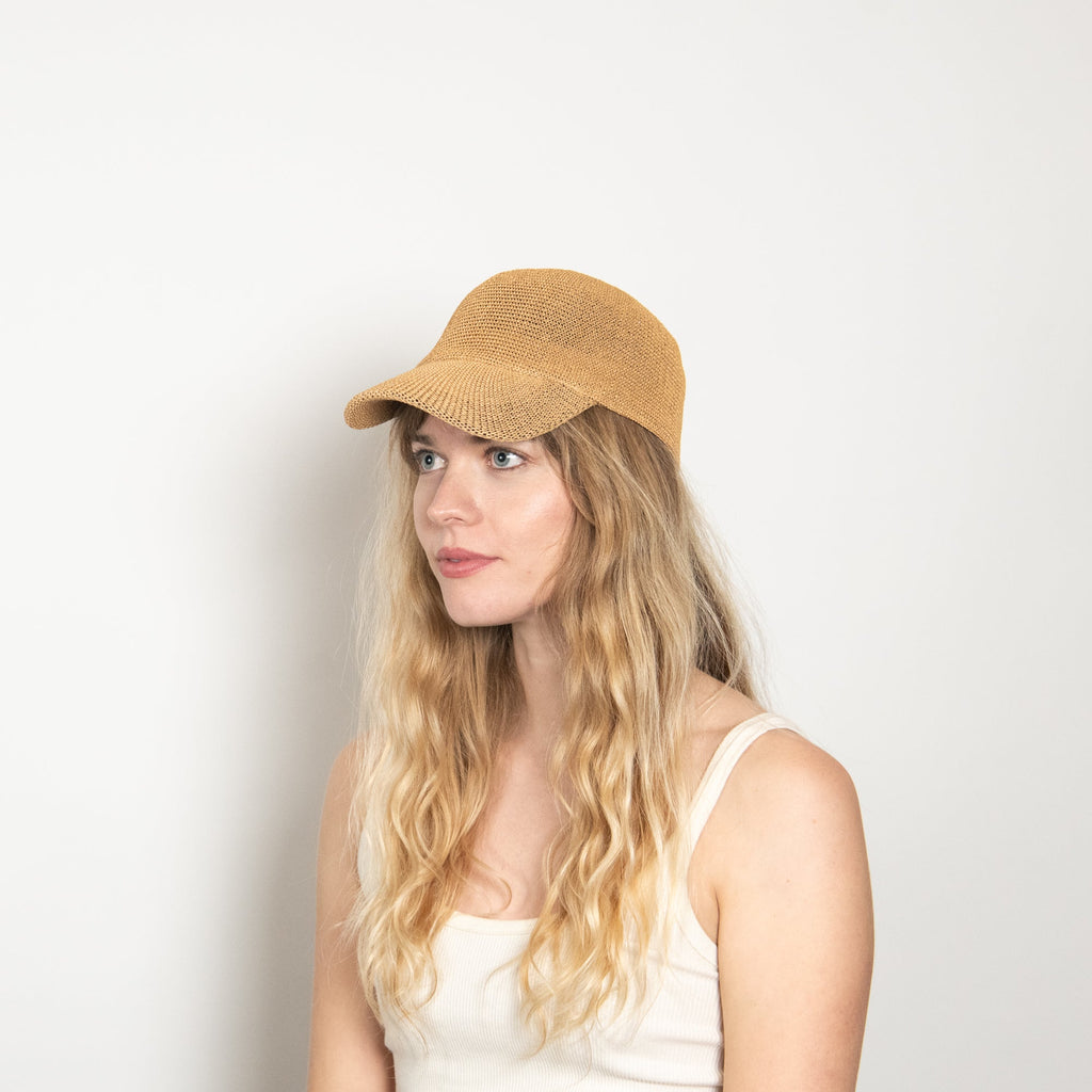Paula Mesh Cap in Camel