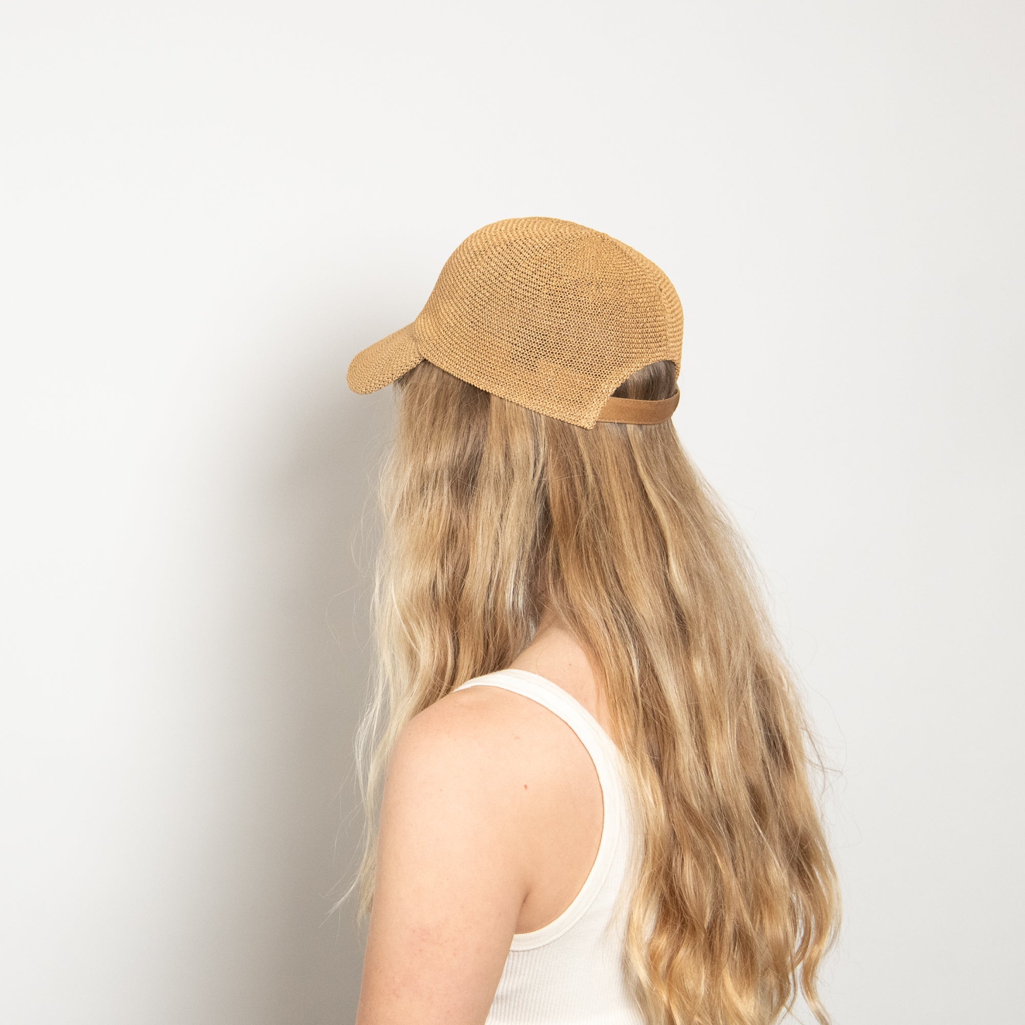 Paula Mesh Cap in Camel