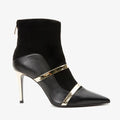 The Manila Black Leather Ankle Boots