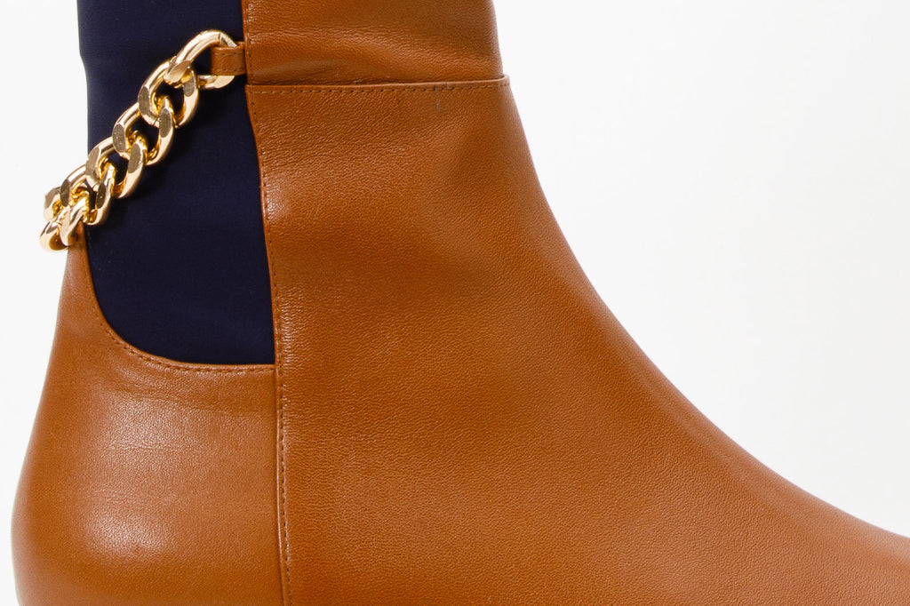 The Tallin Tan Leather Knee-High Boots
