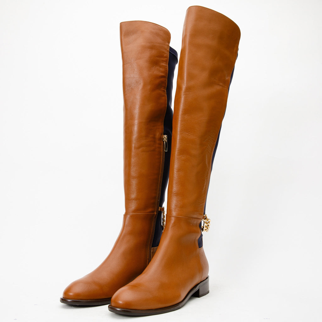 The Tallin Tan Leather Knee-High Boots
