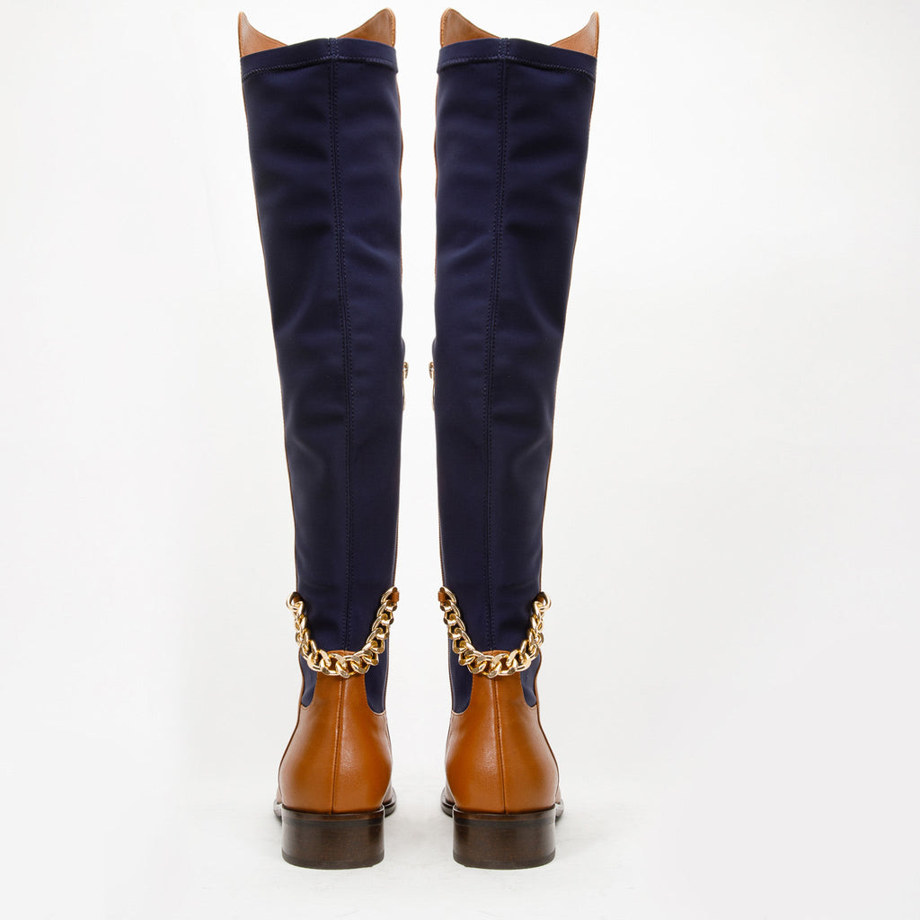The Tallin Tan Leather Knee-High Boots