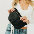 Diagonal Woven Westlyn Bum Bag