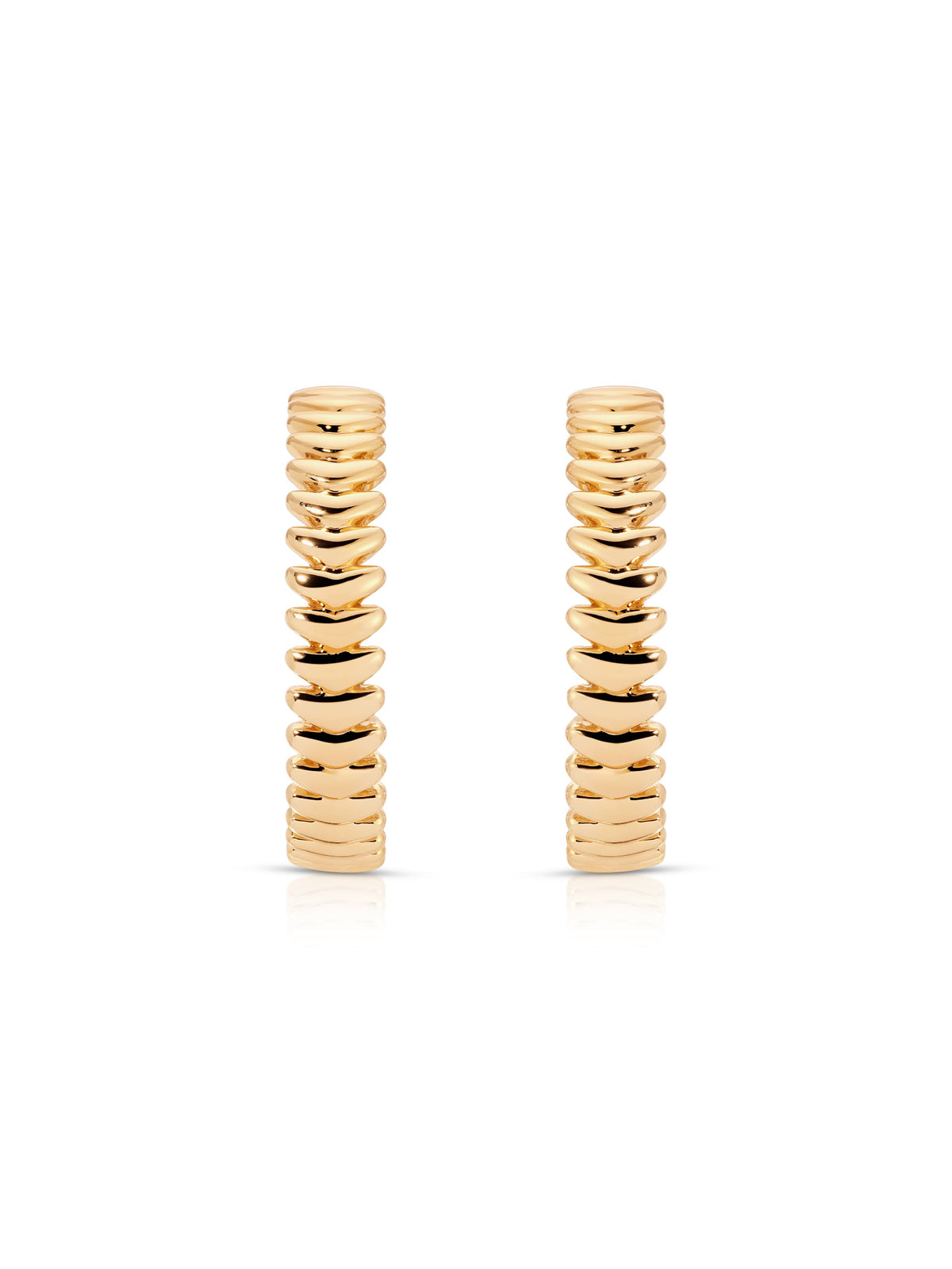 Large Metal Moderna Hoops