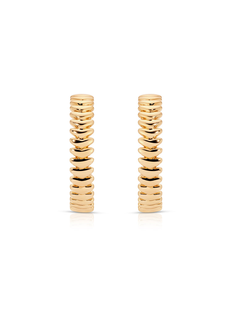Large Metal Moderna Hoops