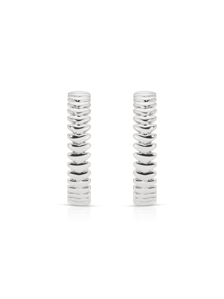 Large Metal Moderna Hoops