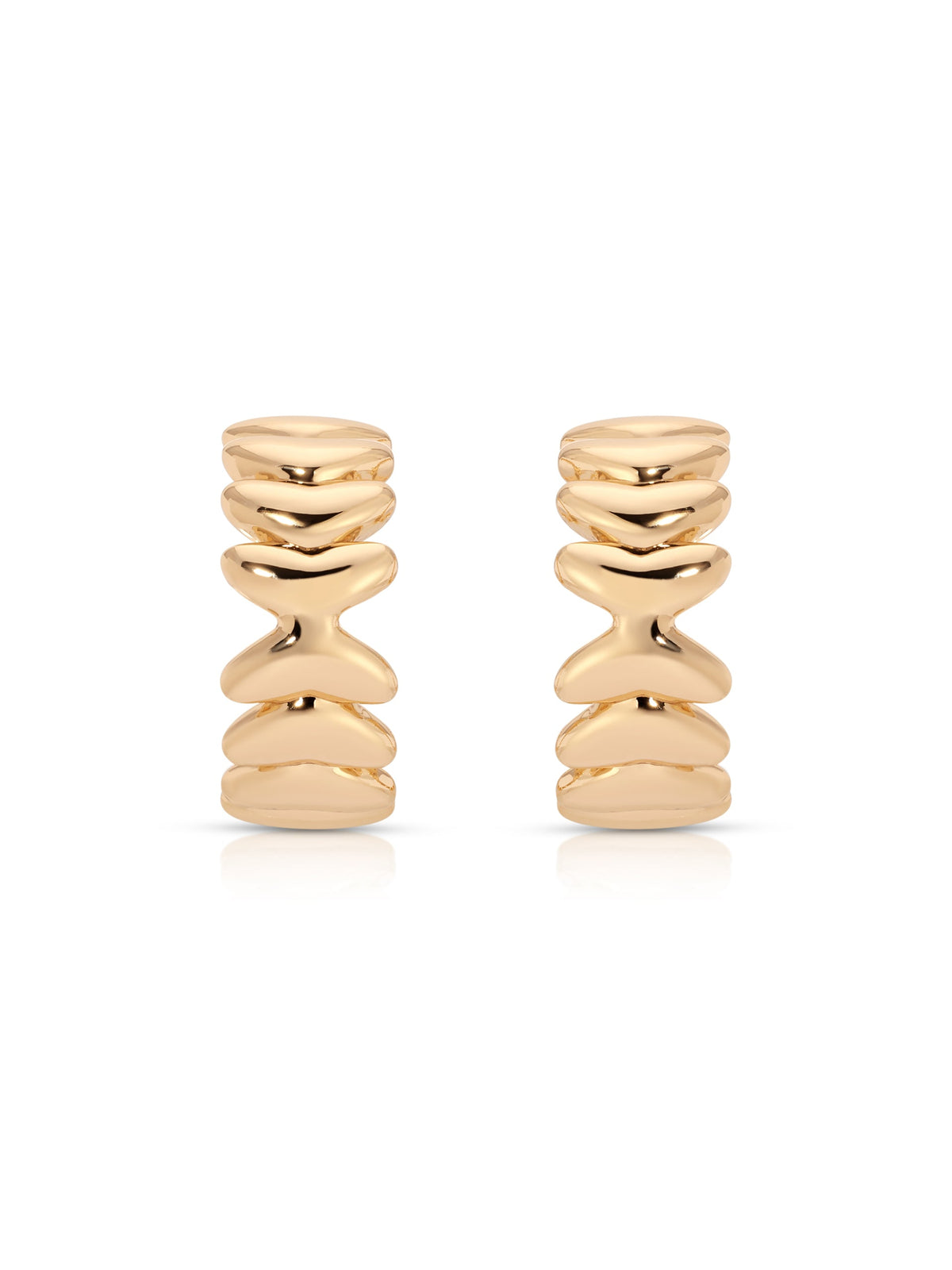 Small Metal Moderna Hoops