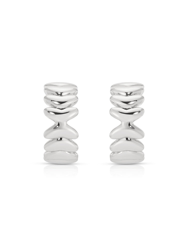 Small Metal Moderna Hoops