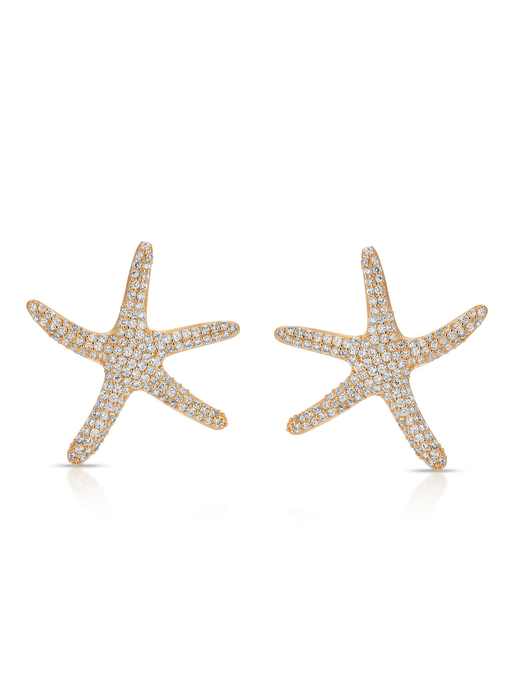 Pavè Starfish Earrings