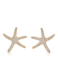 Pavè Starfish Earrings