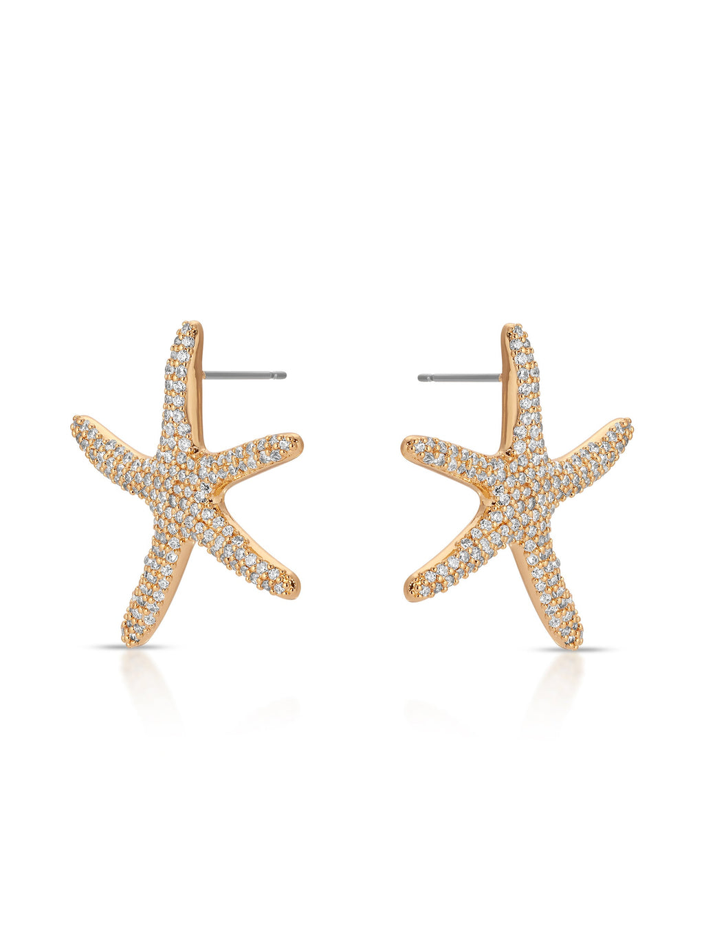 Pavè Starfish Earrings