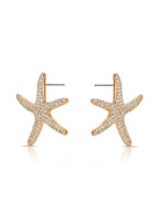 Pavè Starfish Earrings