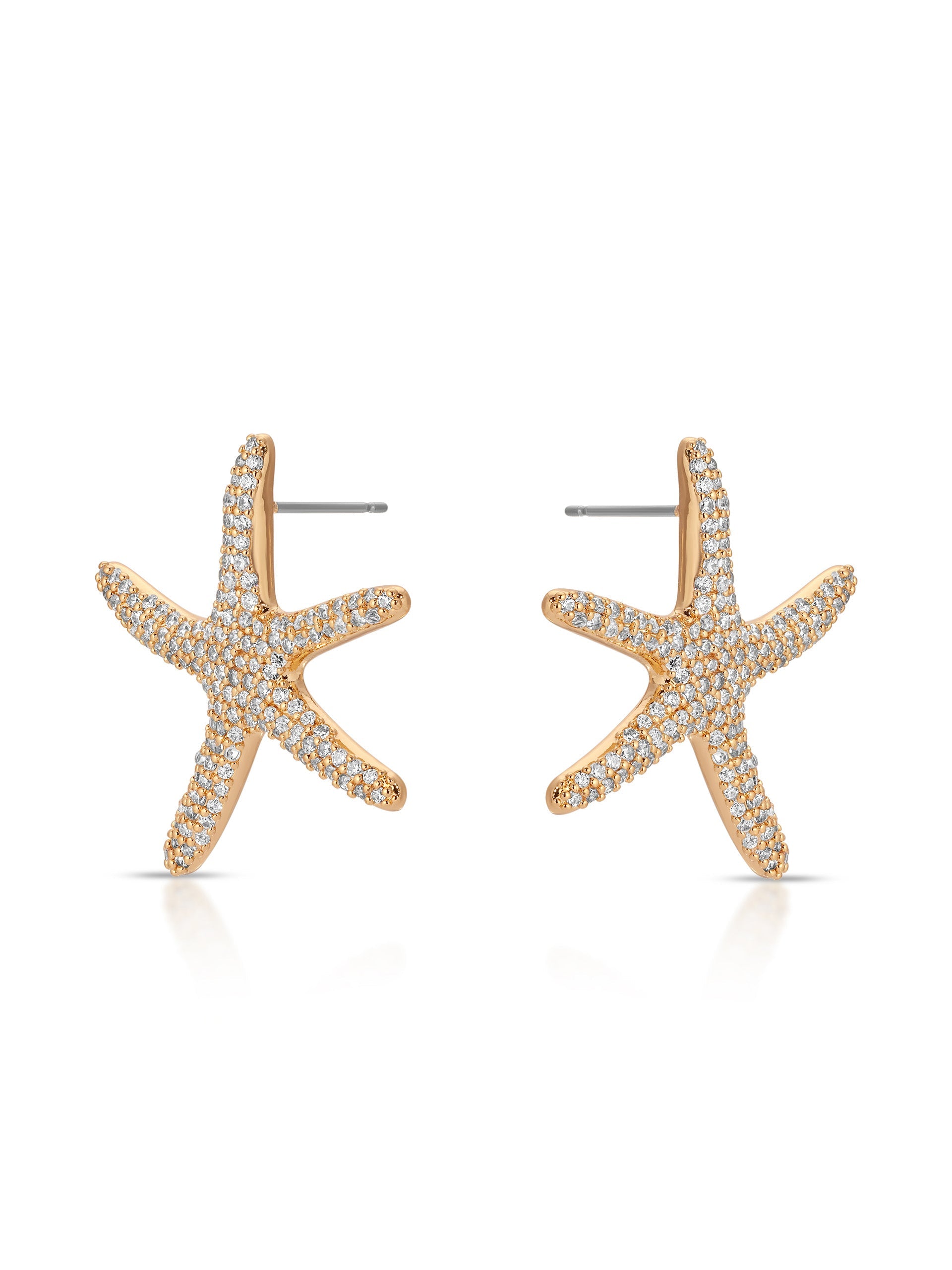 Pavè Starfish Earrings
