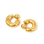 Caroline Reversible Hoop Earrings - WATERPROOF