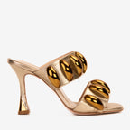 Eclipse Gold Leather Sandal