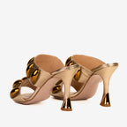 Eclipse Gold Leather Sandal