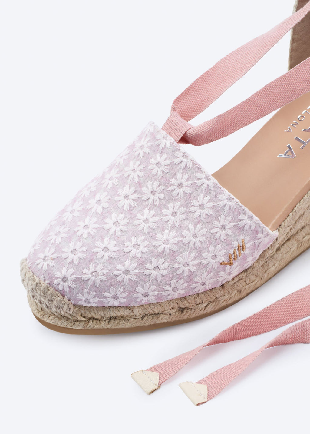 Escala Premium Fabrics Canvas Espadrille Wedges