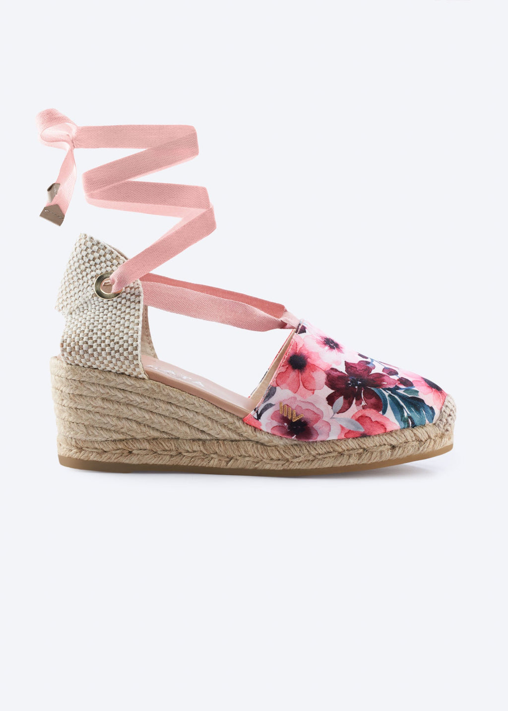 Escala Premium Fabrics Canvas Espadrille Wedges