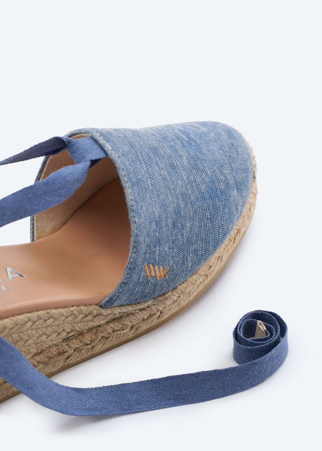 Escala Premium Fabrics Canvas Espadrille Wedges