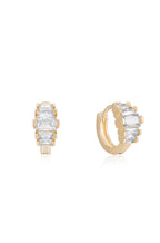 Diamond Shine CZ Mini Hoop Earrings