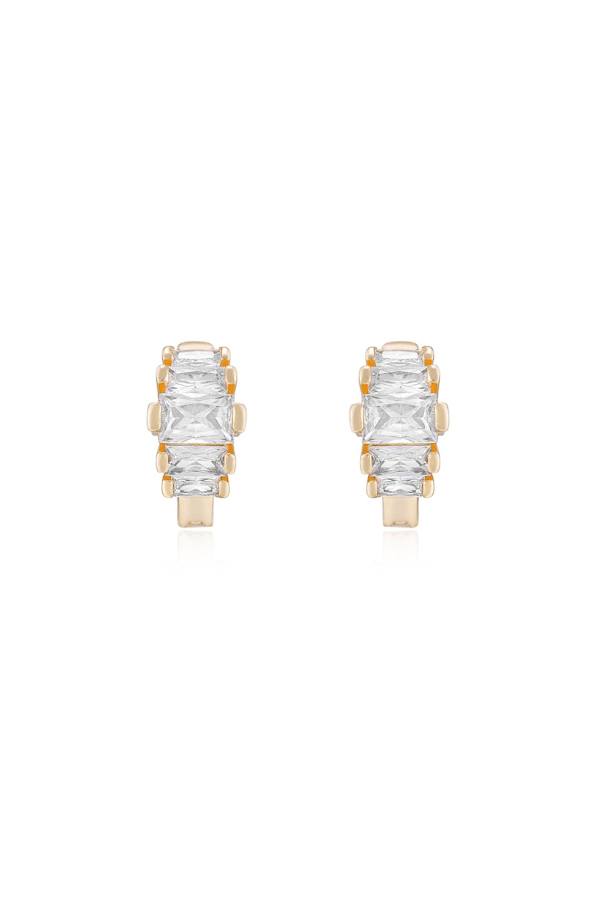 Diamond Shine CZ Mini Hoop Earrings