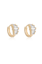 Diamond Shine CZ Mini Hoop Earrings