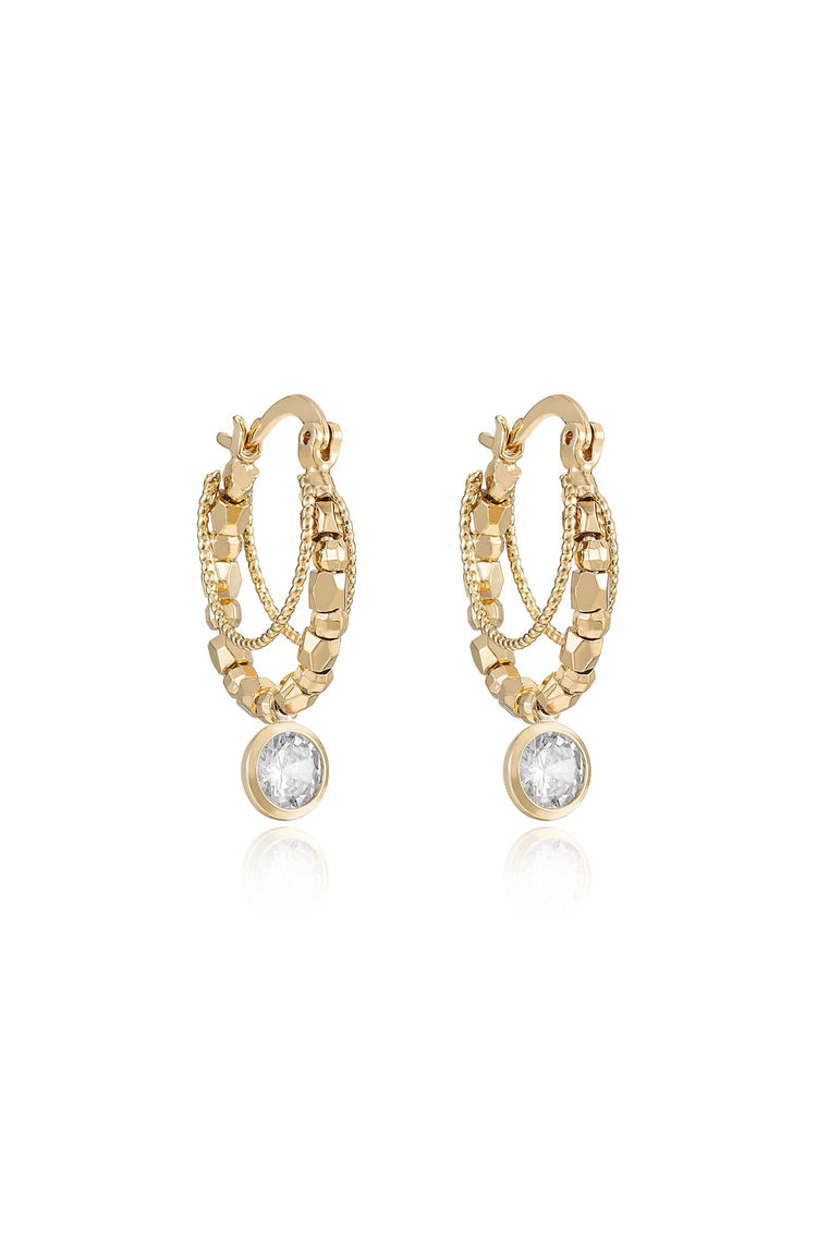 Boho Golden Hoop Earrings