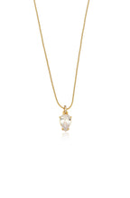 Thin and Delicate Crystal Pendant Necklace