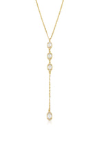 Sparkle Dip Lariat Necklace