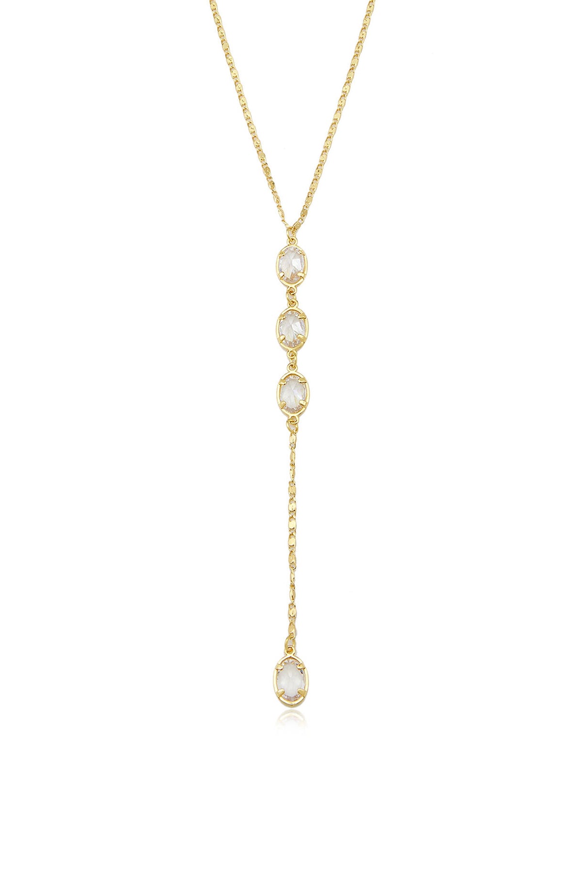 Sparkle Dip Lariat Necklace