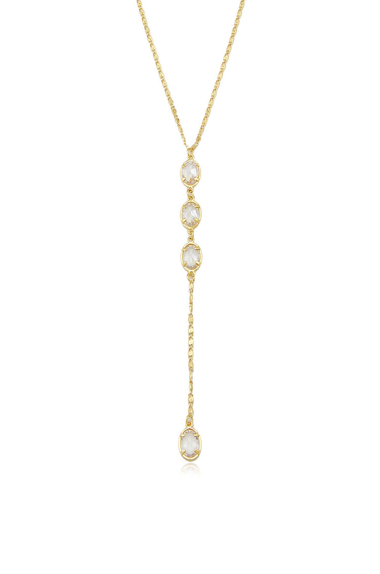 Sparkle Dip Lariat Necklace