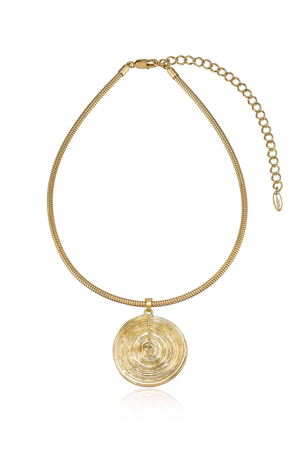 Swirl Pendant Choker Necklace