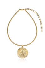 Swirl Pendant Choker Necklace