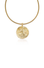 Swirl Pendant Choker Necklace