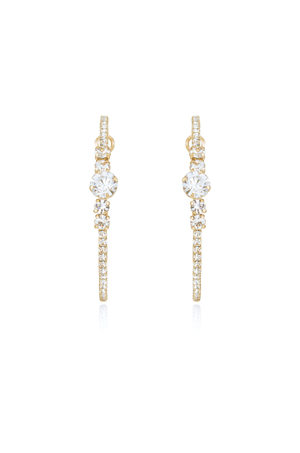 Hollywood Forever Crystal Hoop Earrings