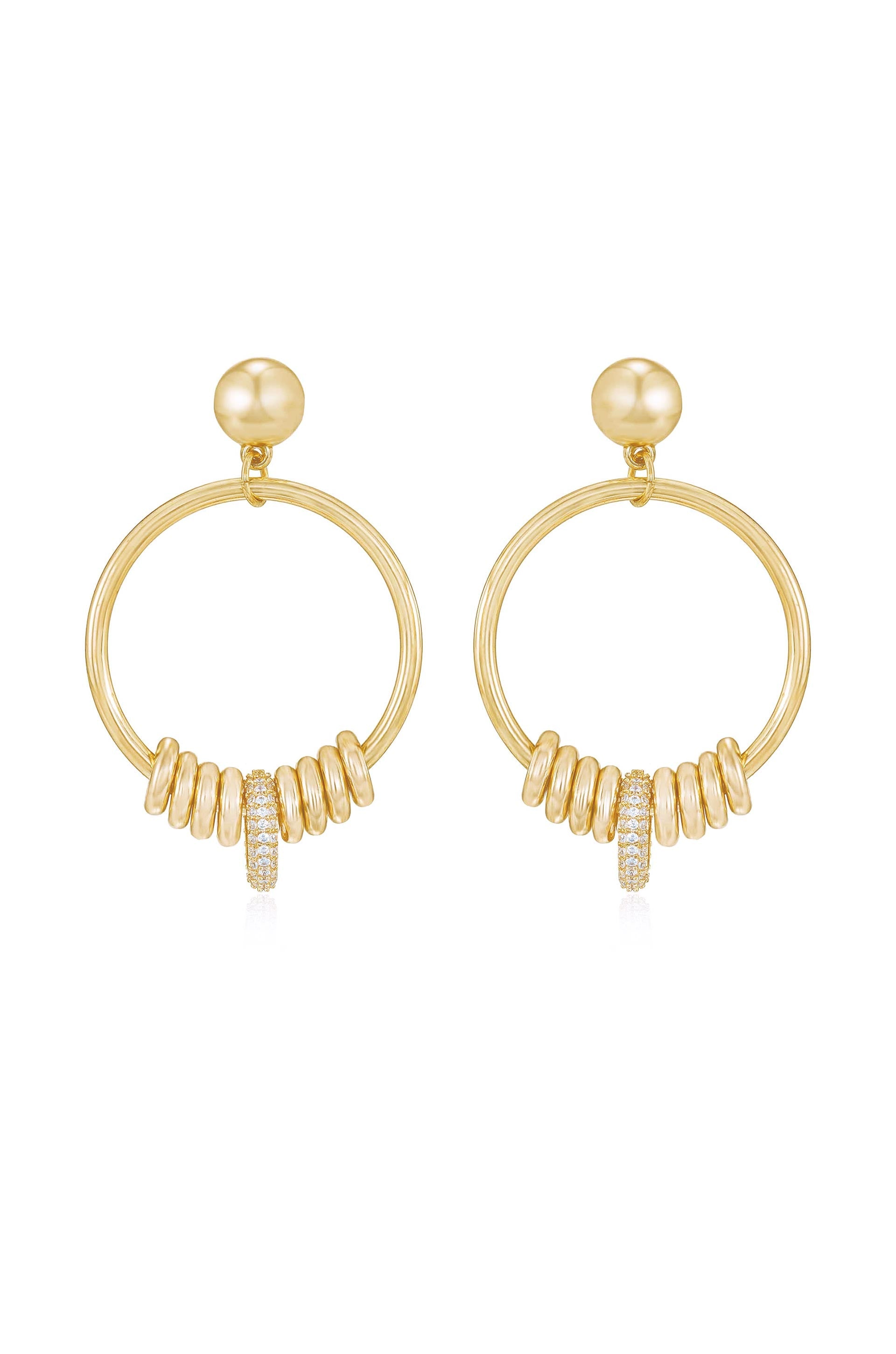 Multi-Ring Slider Earrings