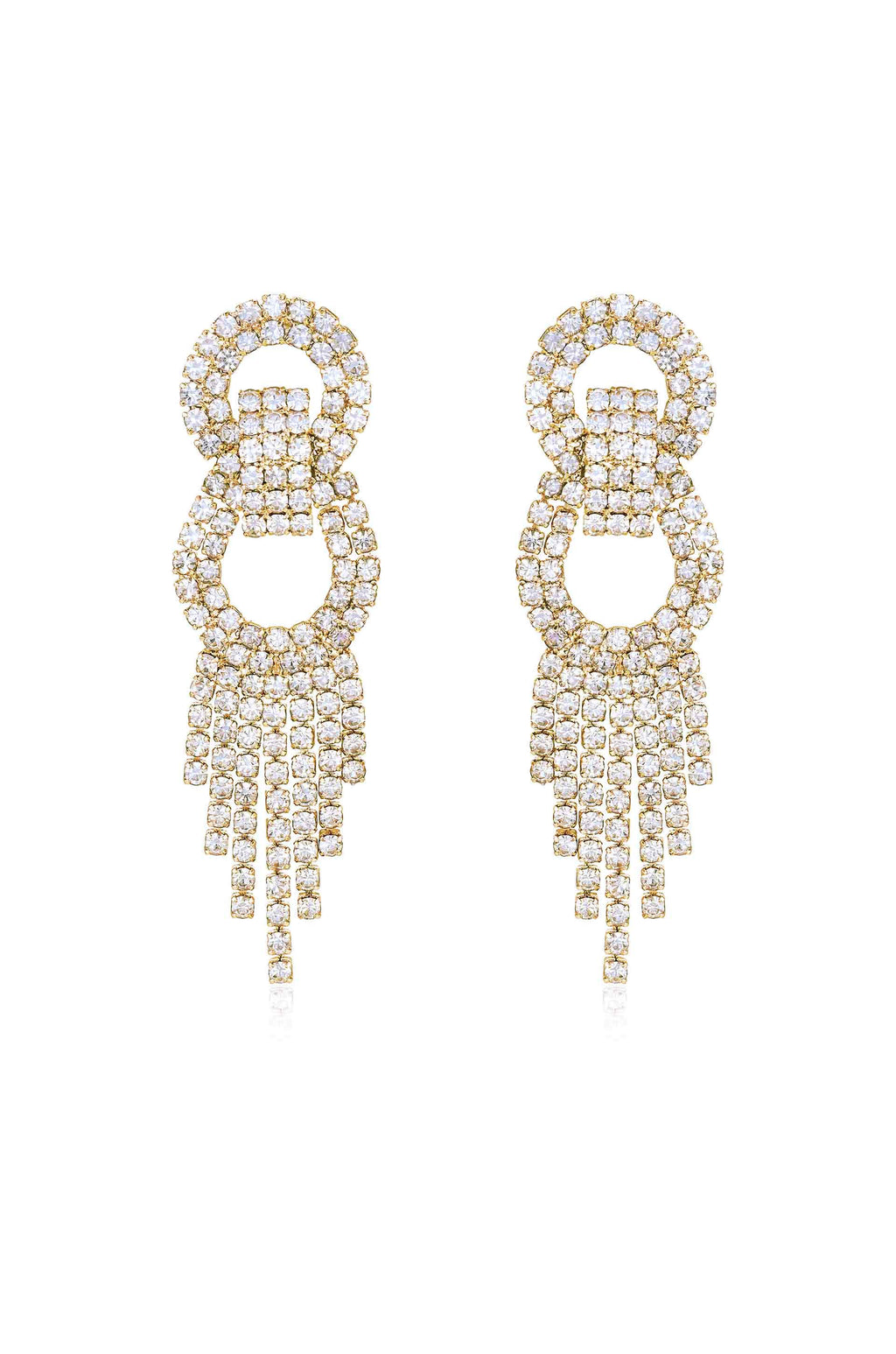 Crystal Gatsby Statement Earrings