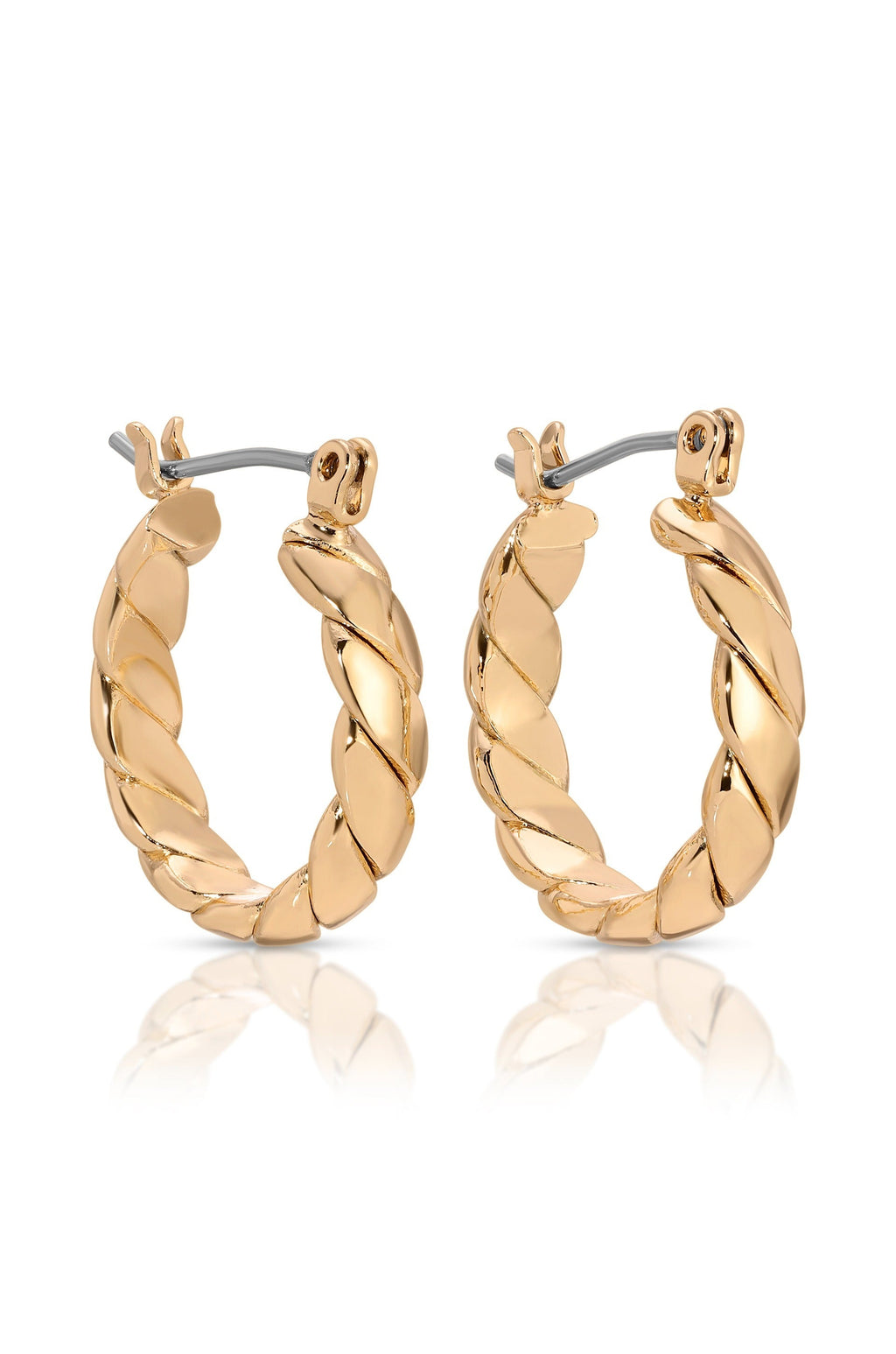 Textured Mini Hoops