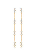 Linear Crystal Drop Earrings