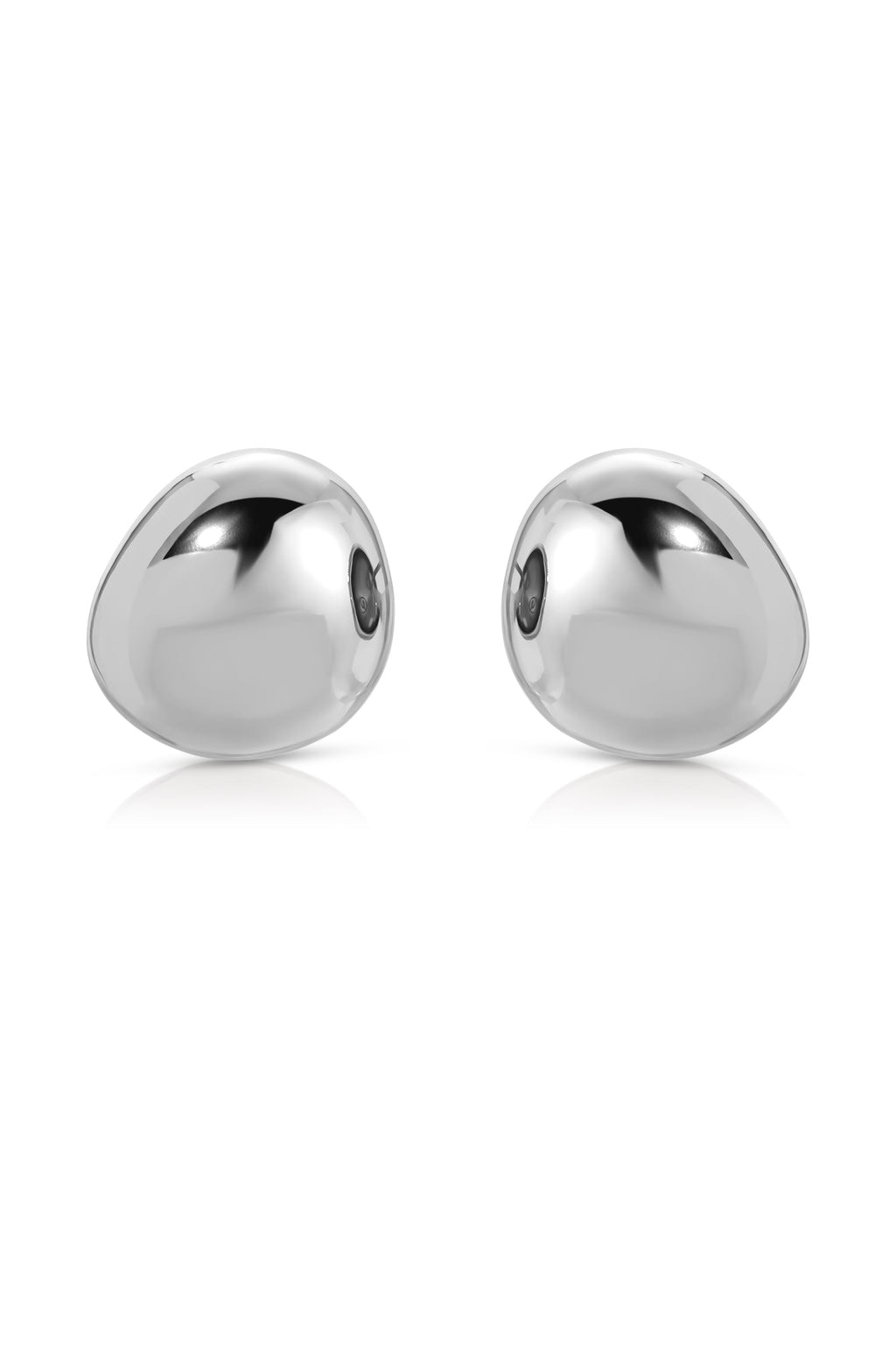 Polished Pebble Stud Earrings