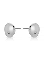 Polished Pebble Crystal Stud Earrings