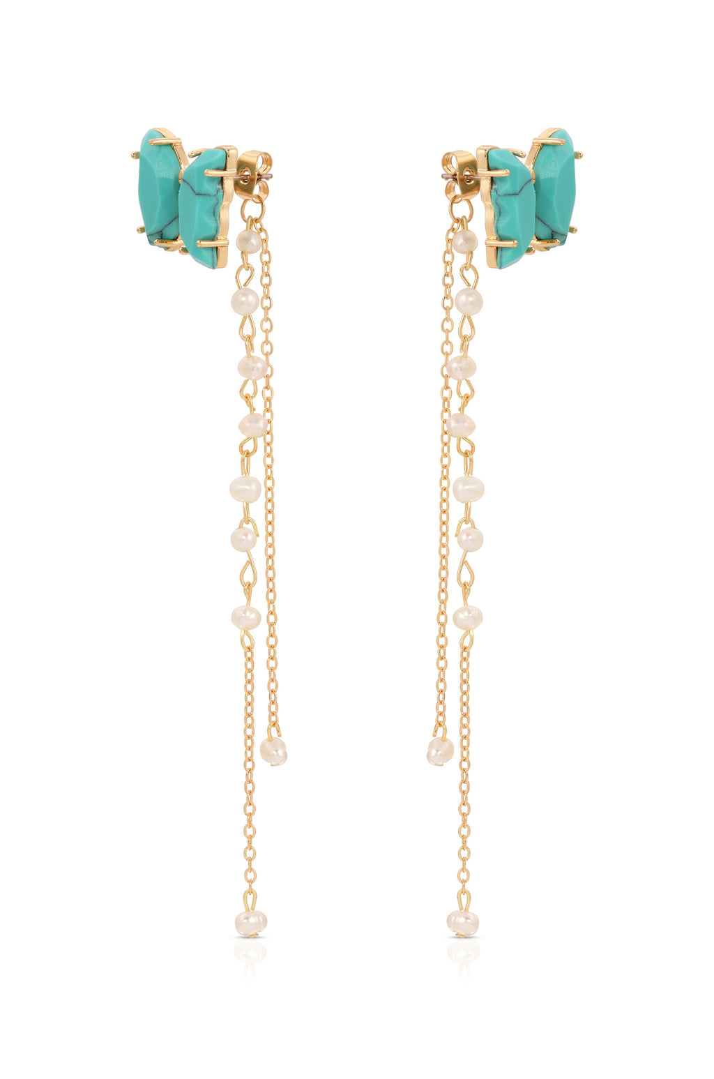 Turquoise Butterfly Dangle Earrings