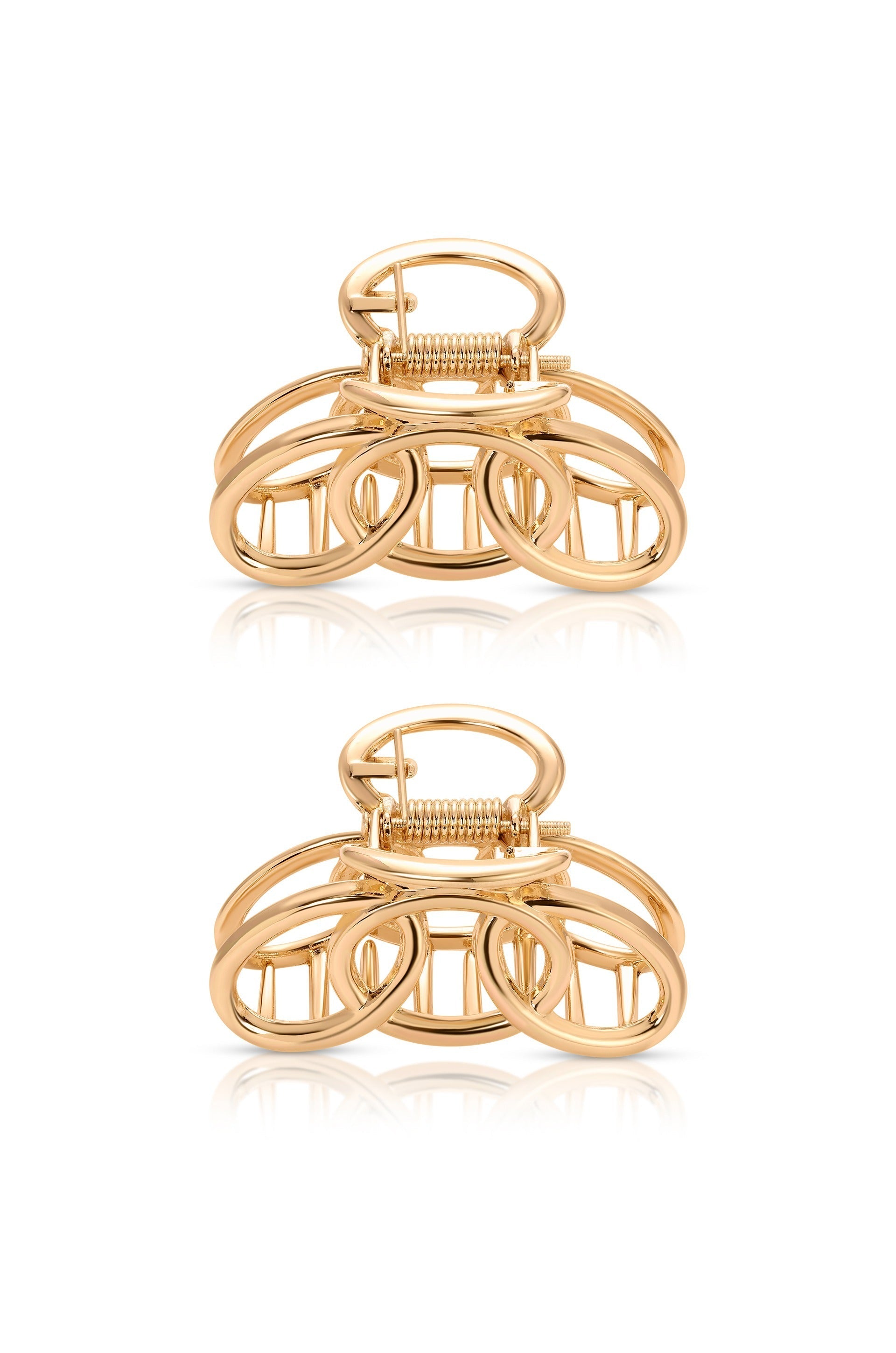 Keep It Simple Gold Hair Clip Set