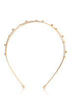 Delicate Crystal Dotted Gold Headband
