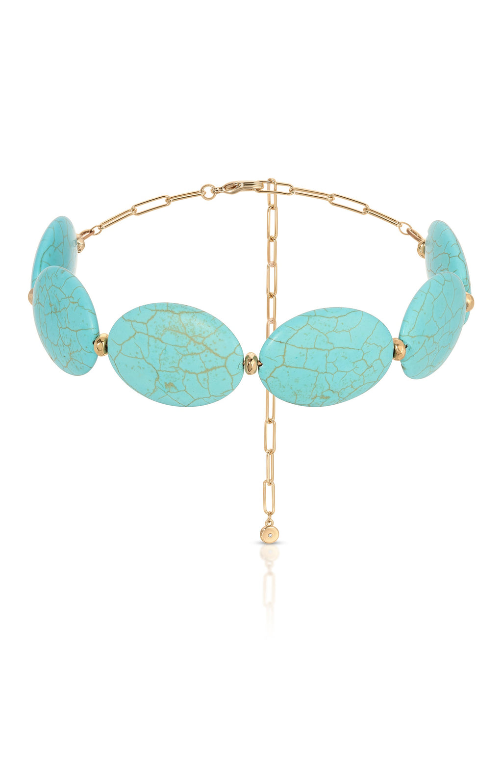 Oval Turquoise Stones Statement Choker