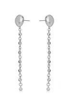 Polished Pebble Linear Chain Earrings
