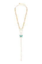 Turquoise Butterfly Lariat