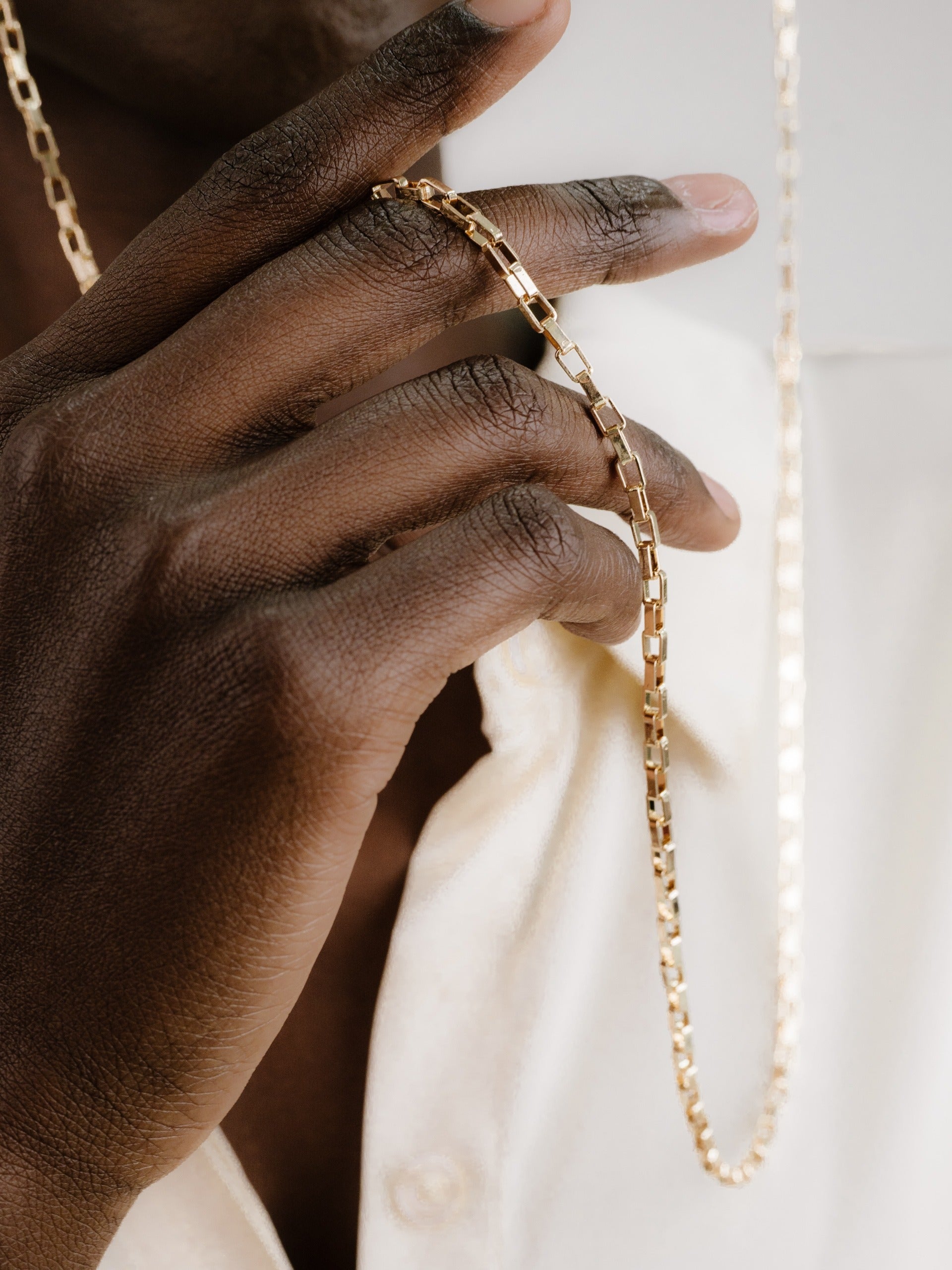 Golden Rays Rectangle Eyeglass Chain