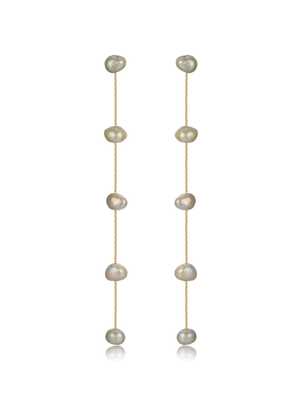 Dripping Pearl Delicate Drop Earrings